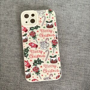 iPhone 14 Plus Festive Christmas Phone Case - White